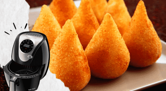 30 minutos Coxinha na airfryer